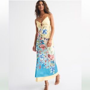 Abercrombie & Fitch Julia Tie-Front Slip Dress